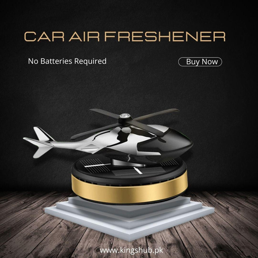 Helicopter Alloy Solar Car Air Perfume Diffuser
